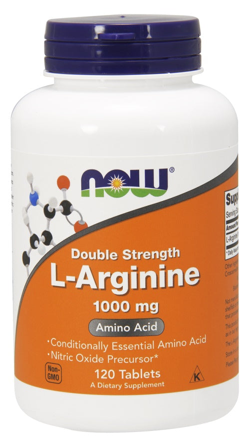 Now Foods L-Arginine 1000mg, 120 Tablets