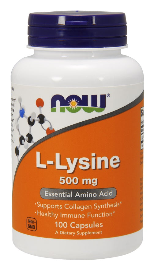 Now Foods L-Lysine 500mg, 100 vCapsules