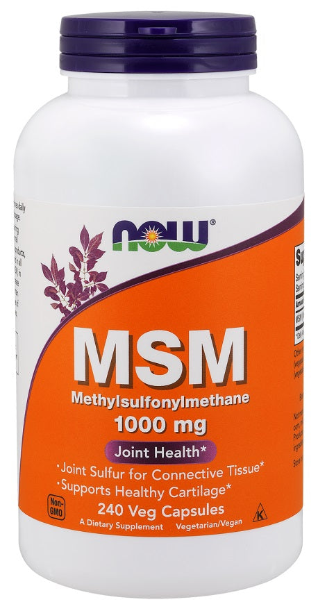 Now Foods MSM Methylsulphonylmethane 1000mg, 240 vCapsules