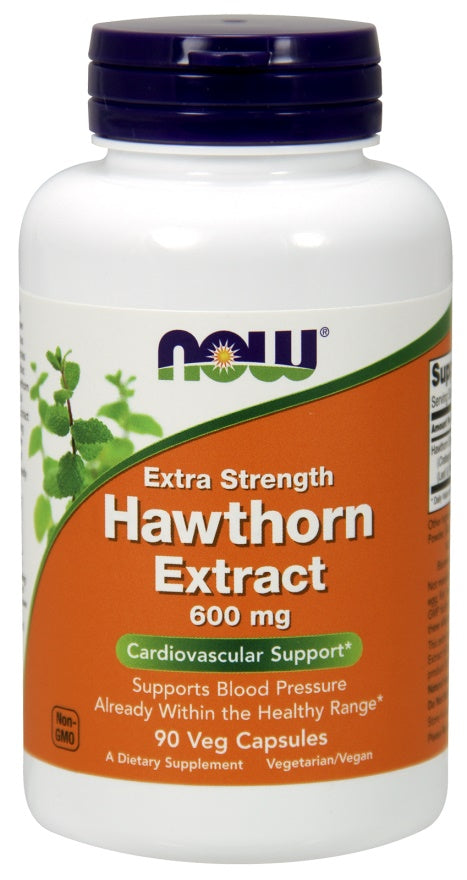 Now Foods Hawthorn Extract 600mg Extra Strength, 90 vCapsules