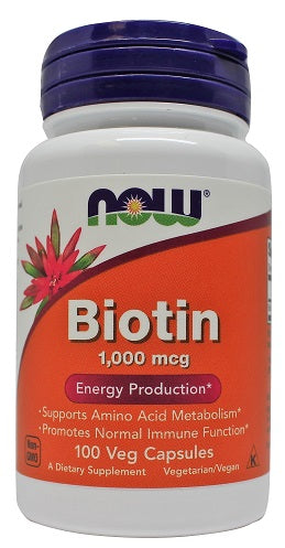 Now Foods Biotin 1000mcg, 100 vCapsules