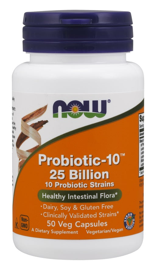 Now Foods Probiotic-10 25 Billion, 50 vCapsules