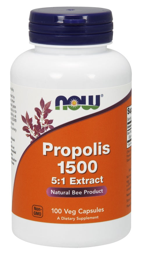 Now Foods Propolis 5:1 Extract 1500mg, 100 vCapsules