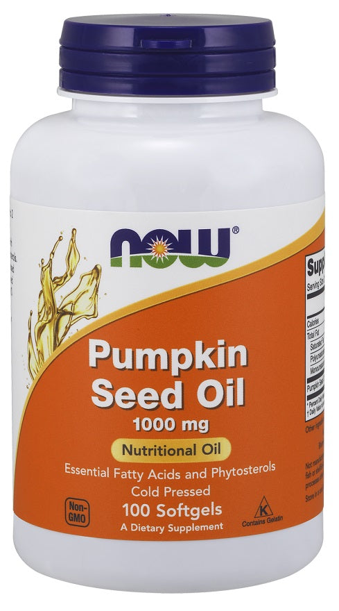 Now Foods Pumpkin Seed Oil 1000mg, 100 Softgels
