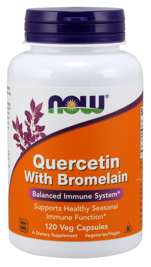 Now Foods Quercetin with Bromelain, 120 vCapsules