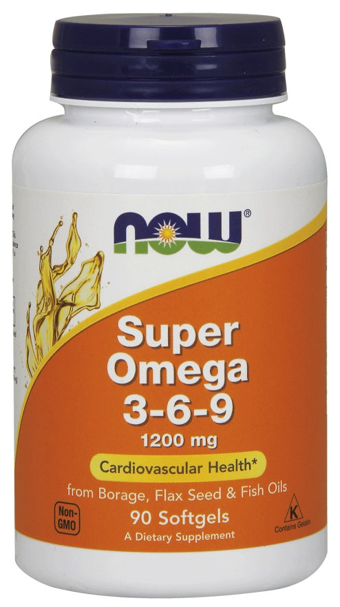 Now Foods Super Omega 3-6-9 1200mg, 90 Softgels