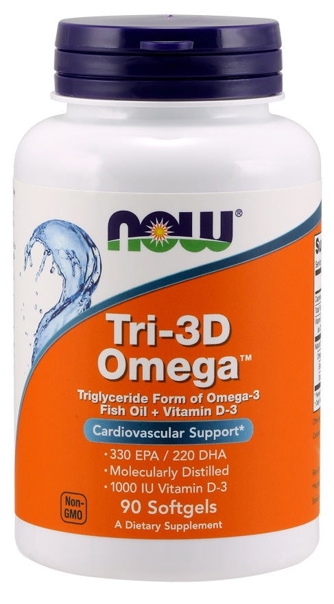 Now Foods Tri-3D Omega, 90 Softgels