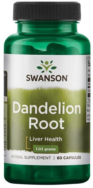 Swanson Dandelion Root 515mg, 60 Capsules