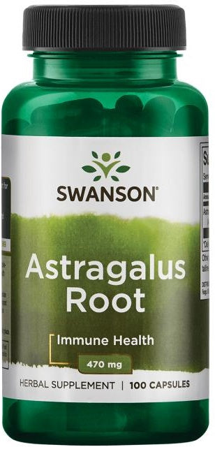 Swanson Astragalus Root 470mg, 100 Capsules