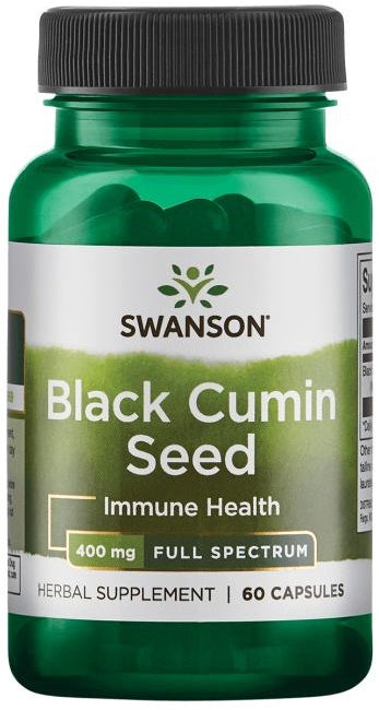 Swanson Black Cumin Seed 400mg, 60 Capsules