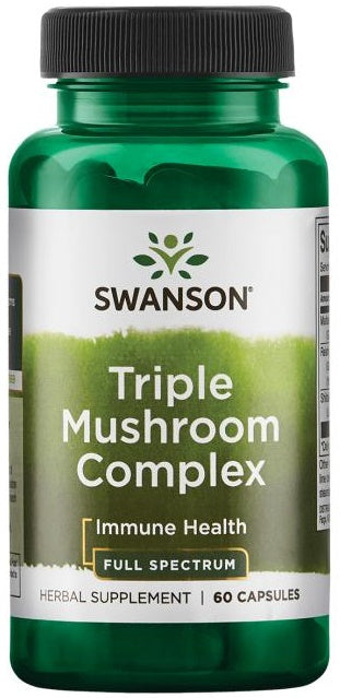 Swanson Triple Mushroom Complex, 60 Capsules