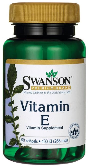 Swanson Vitamin E 400 IU, 60 Softgels