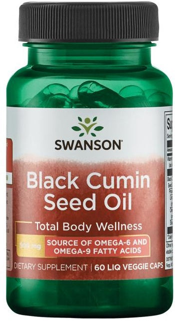 Swanson Black Cumin Seed Oil 500mg, 60 liquid vCapsules
