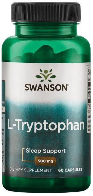 Swanson L-Tryptophan 500mg, 60 Capsules