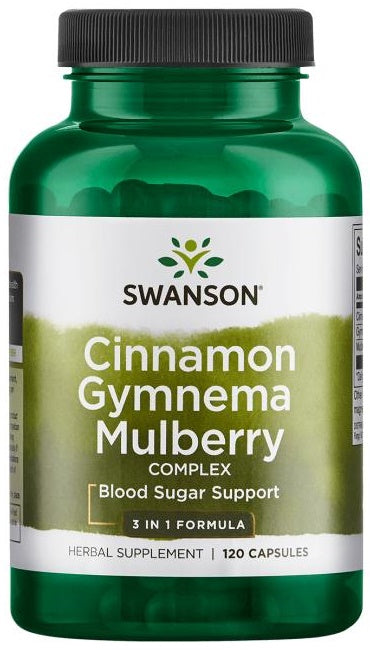 Swanson Cinnamon Gymnema Mulberry Complex, 120 Capsules