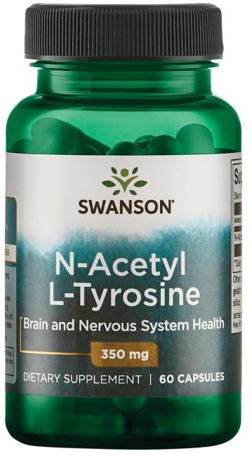 Swanson N-Acetyl L-Tyrosine 350mg, 60 Capsules