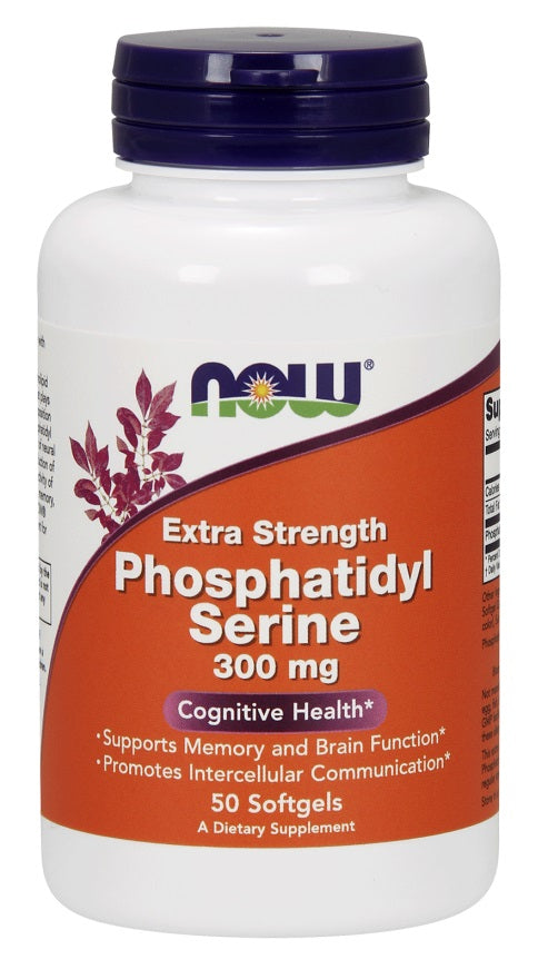 Now Foods Phosphatidyl Serine 300mg Extra Strength, 50 Softgels