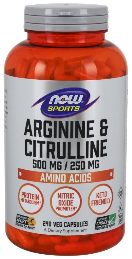 Now Foods Arginine & Citrulline, 240 vCapsules