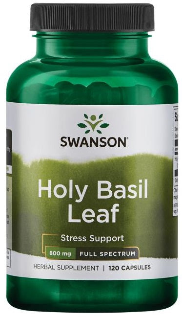 Swanson Holy Basil Leaf 800mg, 120 Capsules