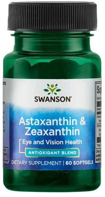 Swanson Astaxanthin & Zeaxanthin, 60 Softgels