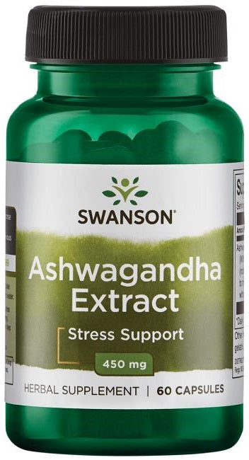 Swanson Ashwagandha Extract 450mg, 60 Capsules