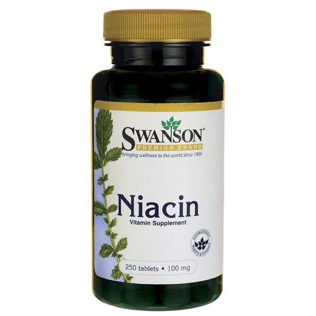 Swanson Niacin 100mg, 250 Tablets