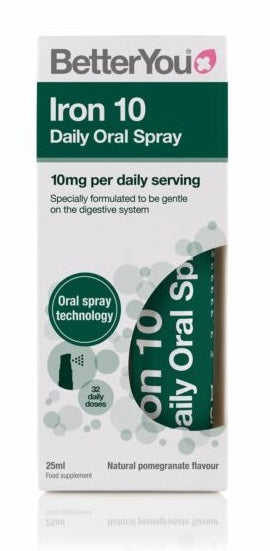 Better You Iron 10 Daily Oral Spray (10mg) Pomegranate, 25 ml.