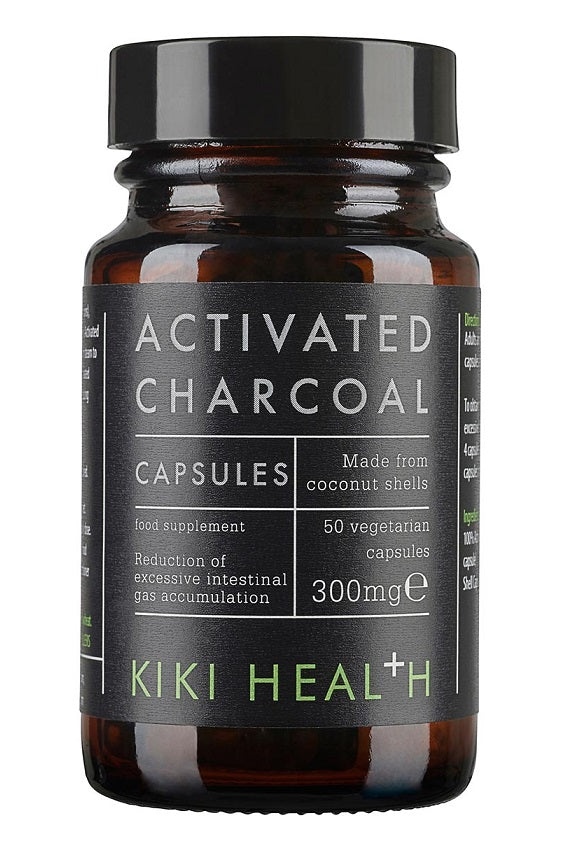 KIKI Health Activated Charcoal 300mg, 50 vCapsules