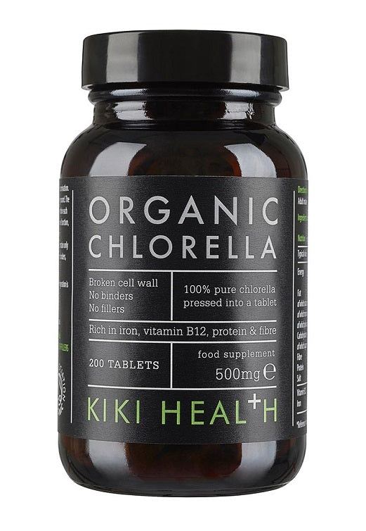 KIKI Health Chlorella Organic 500mg, 200 Tablets