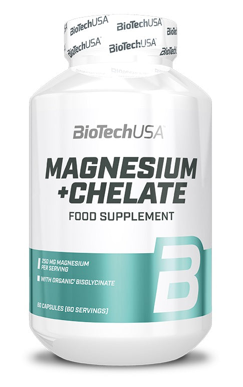 BioTech USA Magnesium + Chelate, 60 Capsules
