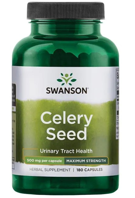 Swanson Celery Seed 500mg, 180 Capsules