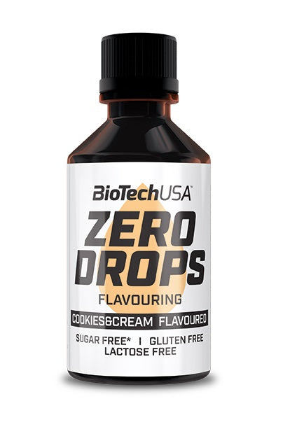 BioTech USA Zero Drops Cookies & Cream, 50 ml.