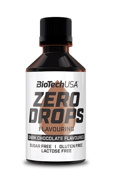 BioTech USA Zero Drops Dark Chocolate, 50 ml.
