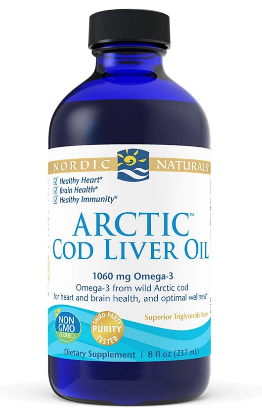 Nordic Naturals Arctic Cod Liver Oil 1060mg Unflavored, 237 ml.
