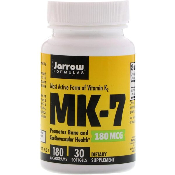 Jarrow Formulas Vitamin K2 MK-7 180mcg, 30 Softgels