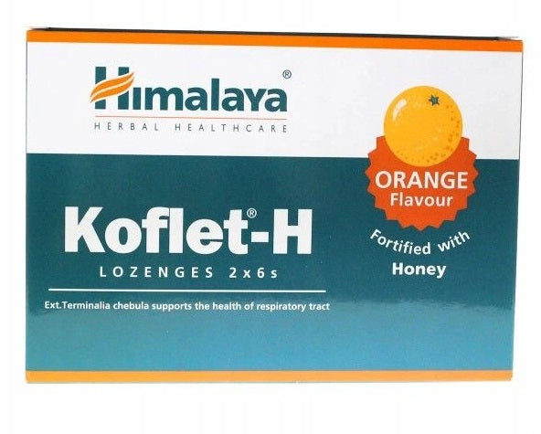 Himalaya Herbals Koflet-H Orange, 12 lozenges
