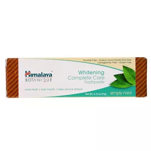 Himalaya Herbals Whitening Complete Care Toothpaste Simply Mint, 150g