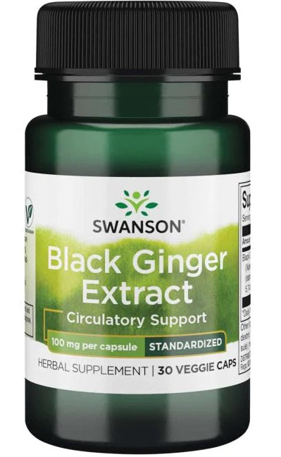 Swanson Black Ginger Extract 100mg, 30 vCapsules