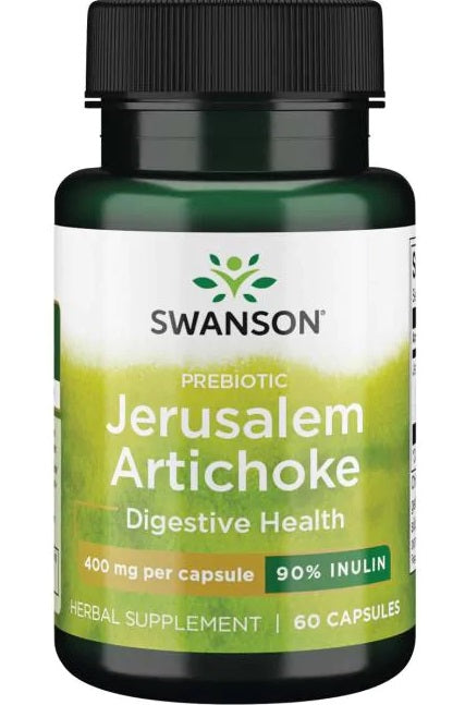 Swanson Prebiotic Jerusalem Artichoke 400mg, 60 Capsules