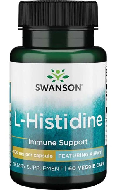 Swanson AjiPure L-Histidine 500mg, 60 vCapsules
