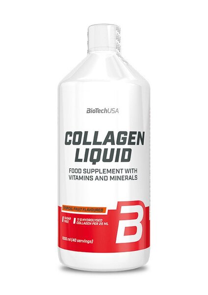 BioTech USA Collagen Liquid Tropical Fruit, 1000 ml.