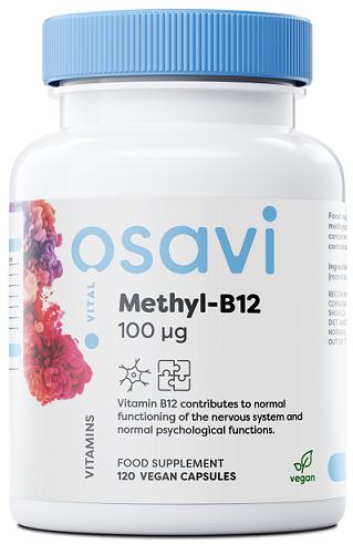 Budget Methyl-B12 100mcg, 120 or 60 Vegan Capsules