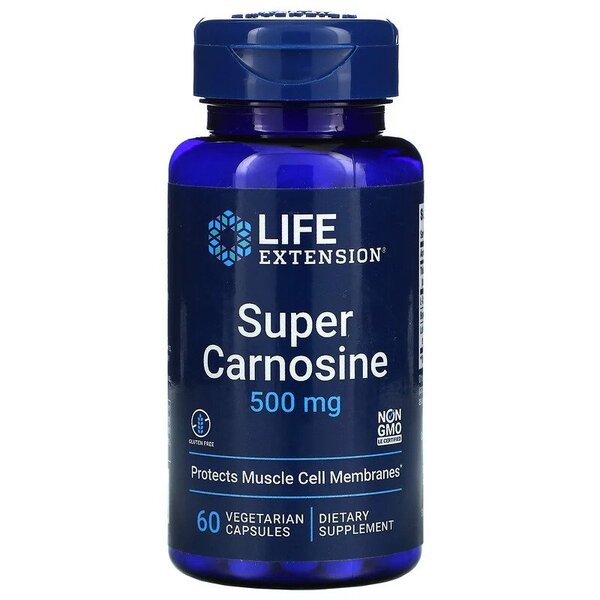 Life Extension Super Carnosine 500mg, 60 vCapsules