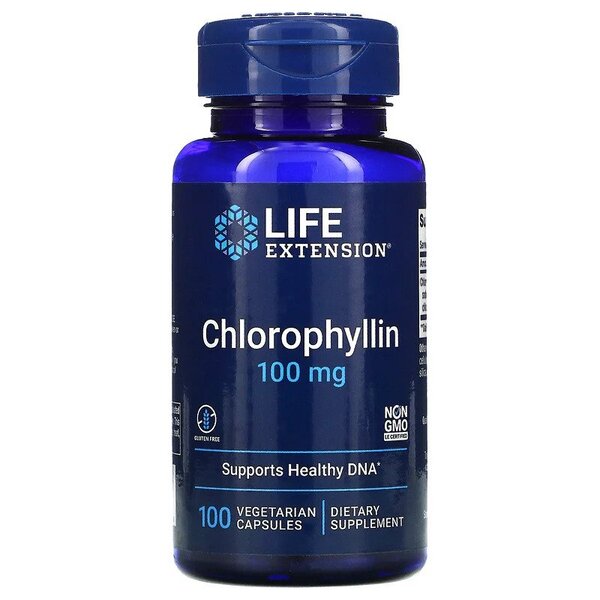 Life Extension Chlorophyllin 100mg, 100 vCapsules