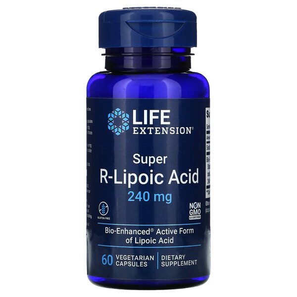 Life Extension Super R-Lipoic Acid 240mg, 60 vCapsules