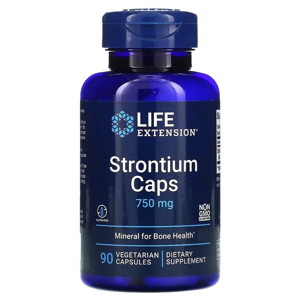 Life Extension Strontium Caps 750mg, 90 vCapsules