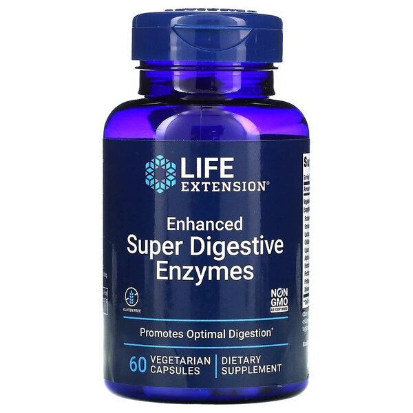 Life Extension Enhanced Super Digestive Enzymes, 60 vCapsules
