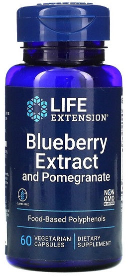 Life Extension Blueberry Extract with Pomegranate, 60 vCapsules