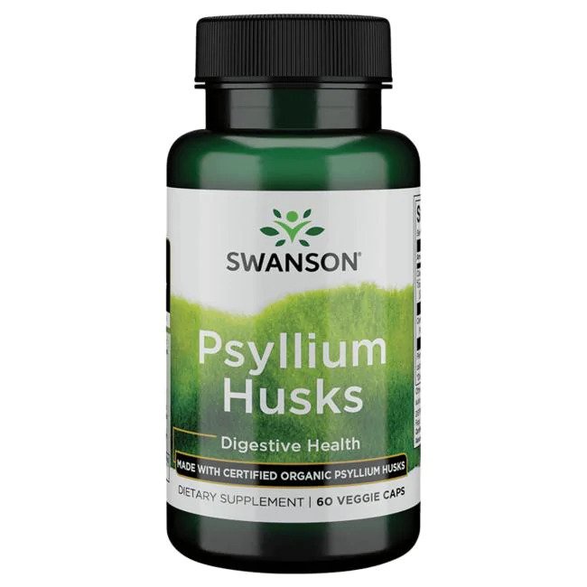 Swanson Psyllium Husks 625mg, 60 vCapsules