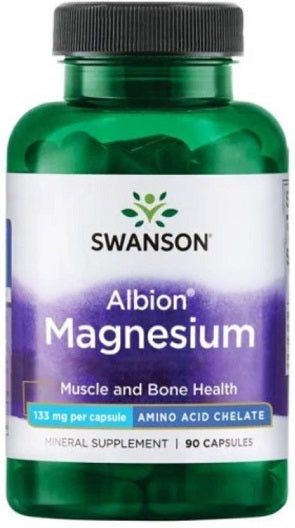 Swanson Albion Magnesium 133mg, 90 Capsules
